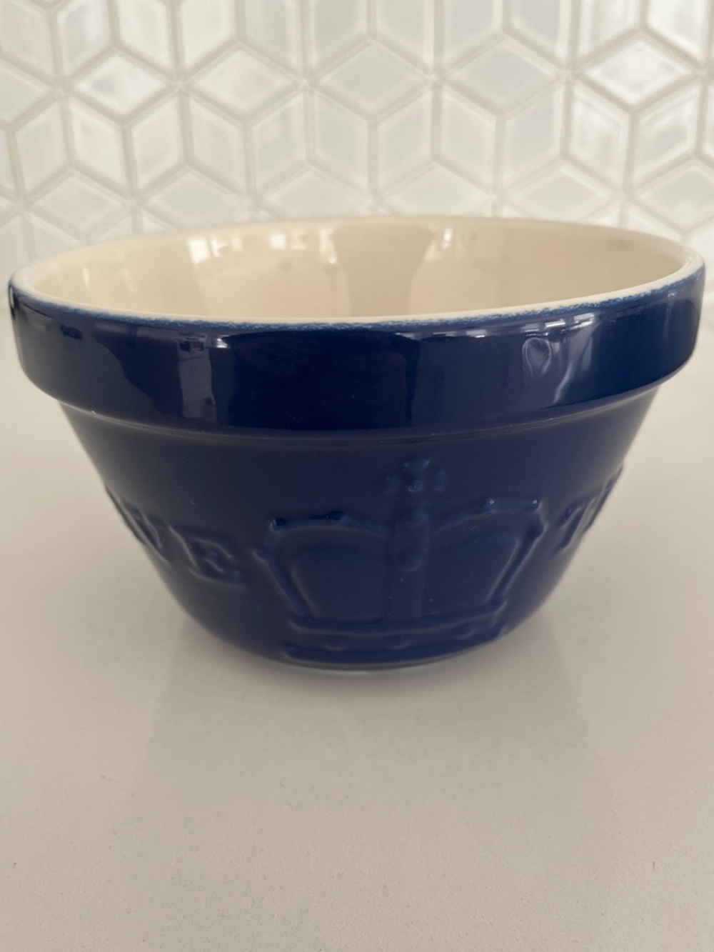 MASON CASH Mixing Bowl 2012 Jubilee Limited Edition Crown "God Save the Cream"